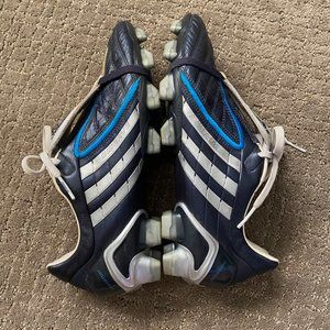 Adidas Predator Powerswerve FG soccer cleats - Size 10.5 - Navy/White (Like New)